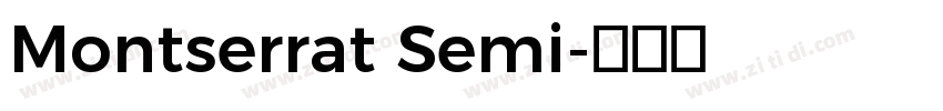 Montserrat Semi字体转换